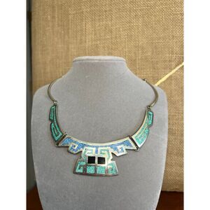 Mexico Southwest Alpaca Bib Necklace